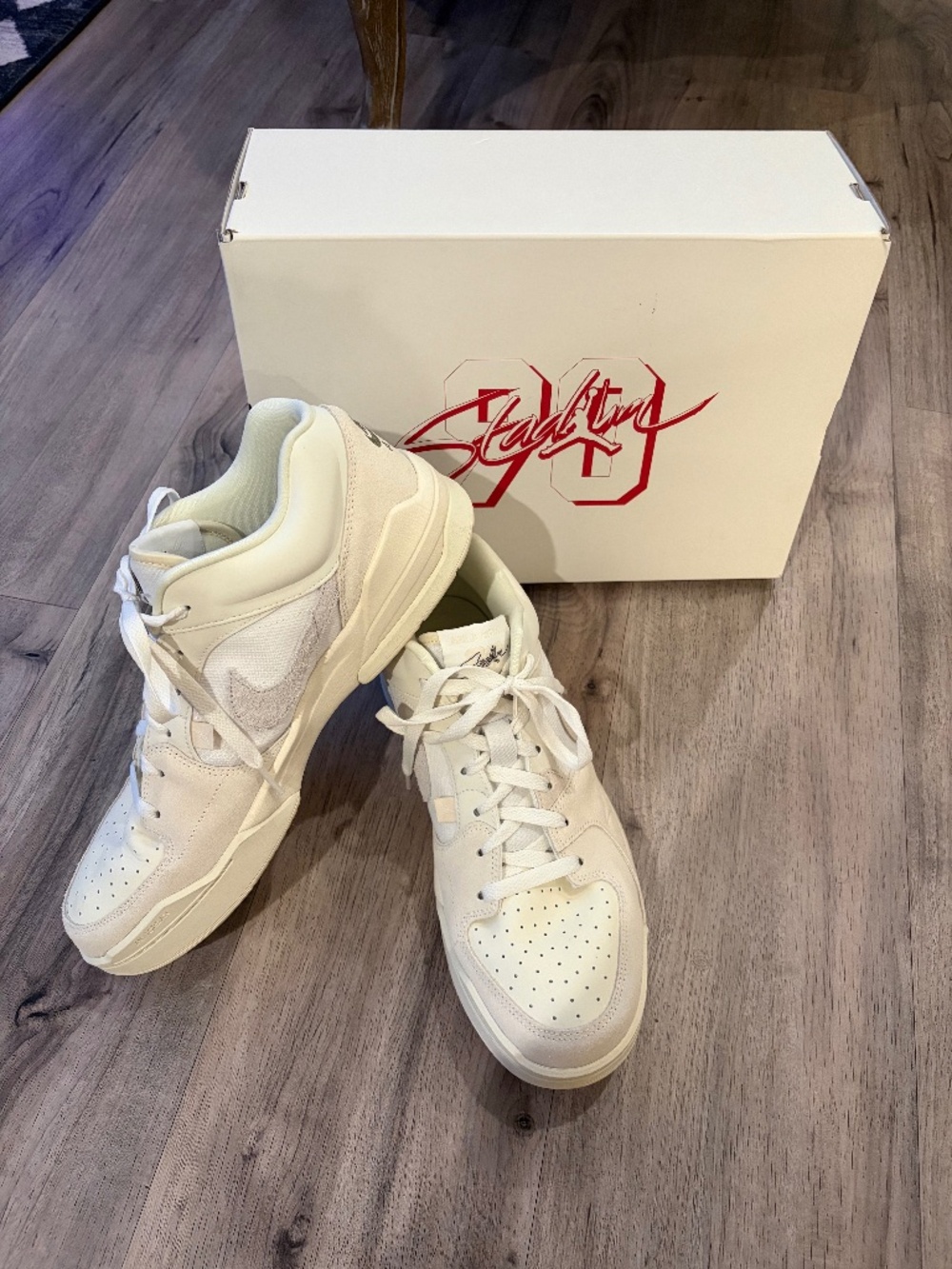 Nike Air Jordan Stadium 90 Sail Sandstone Cream Size 11.5 With Box
